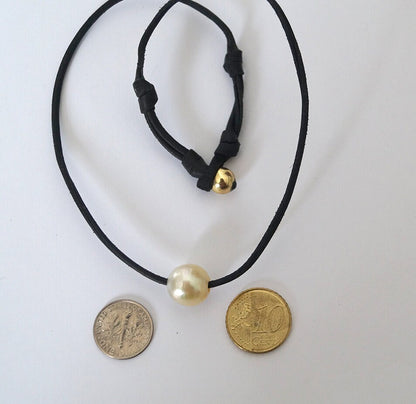 Collier ras de cou perle Australienne - Lia