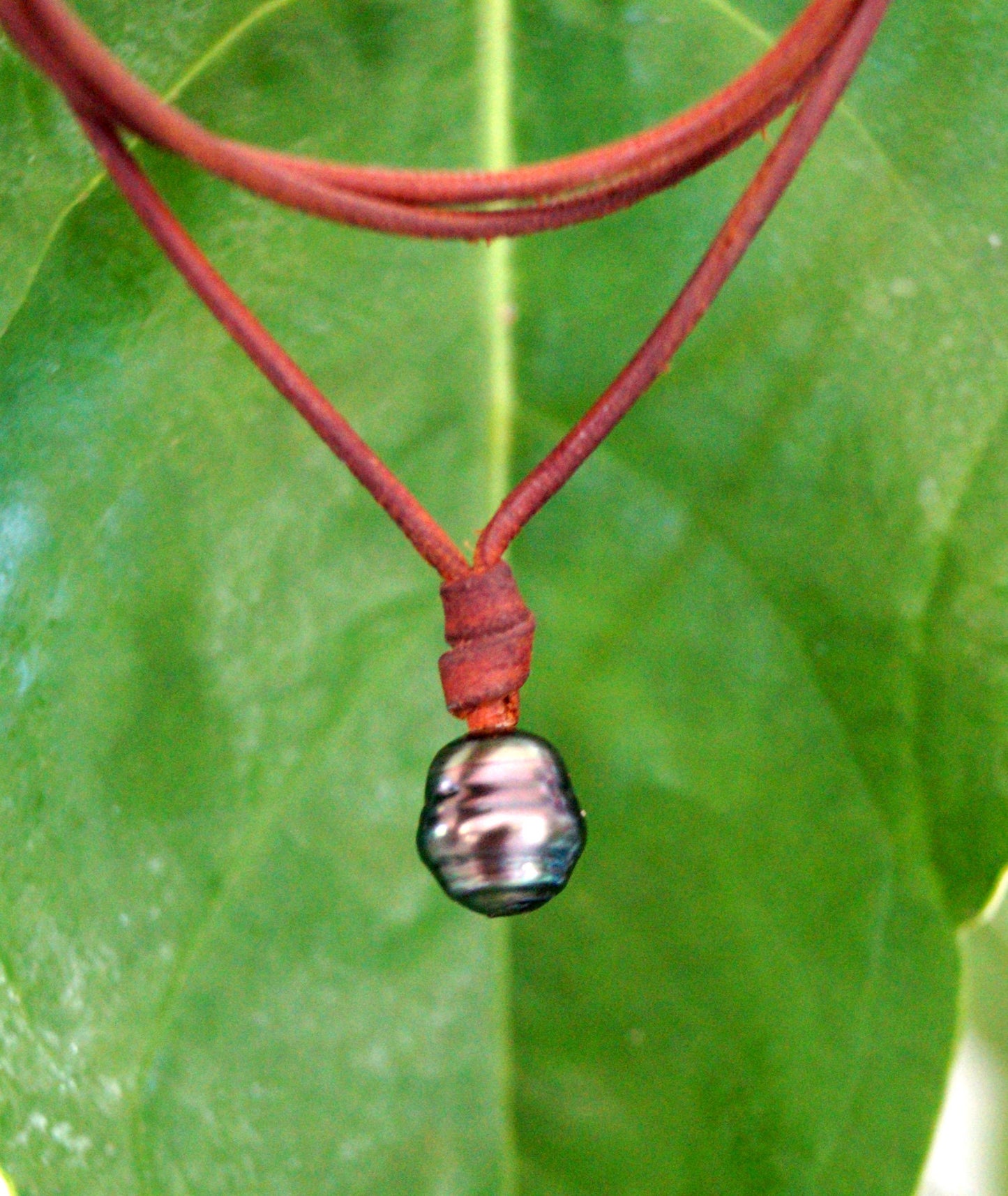 Collier ajustable avec sa perle de Tahiti - Awen