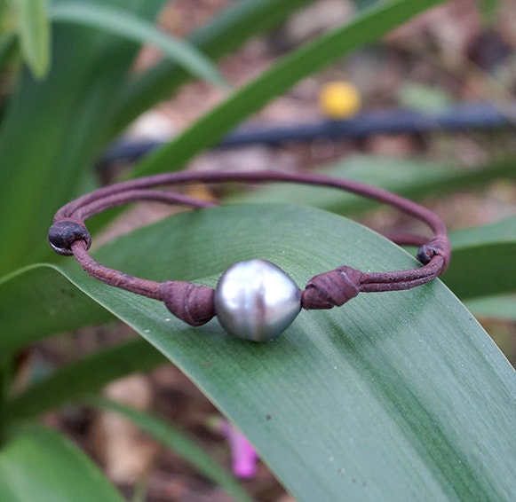 Bracelet épuré avec une perle de Tahiti - Bill