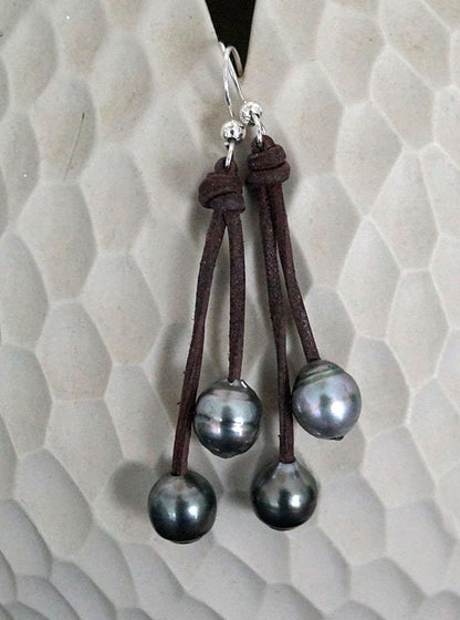 Tahiti Pearl Earrings - Yumi