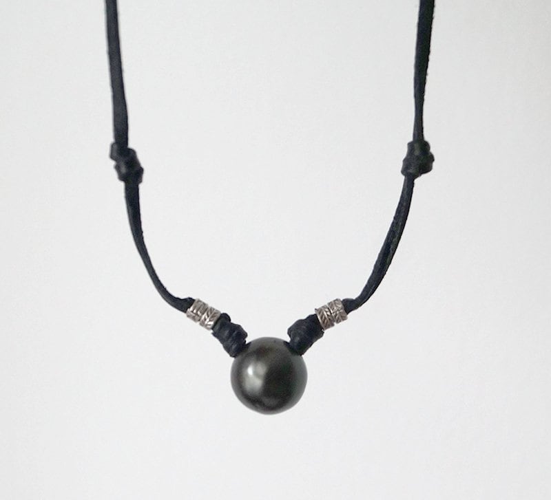 Collier en perle de Tahiti et perles argent - Dan