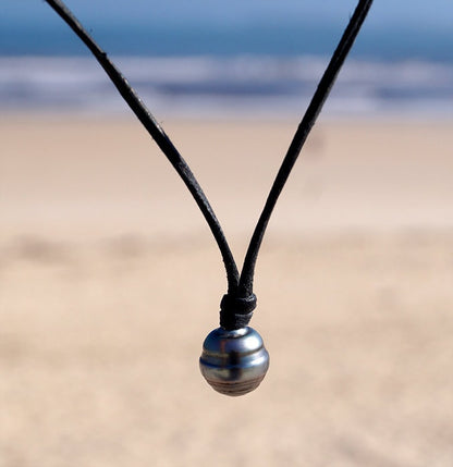 Collier ajustable avec sa perle de Tahiti - Awen
