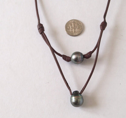 Tahitian Pearl Necklace - Tahitian Pearl Pendant - Manoa