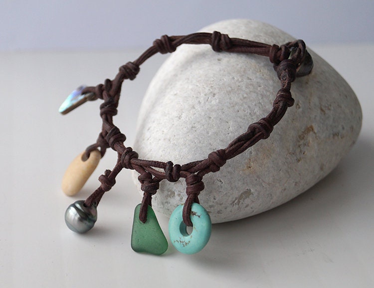 Bracelet trésors de la mer et sa perle de Tahiti - Oxane