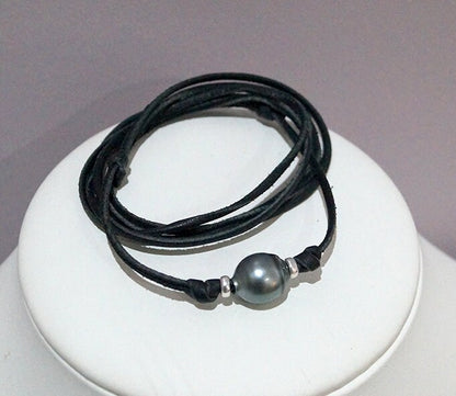 Tahitian Pearl Necklace - 925 Silver Pearls - Rohan