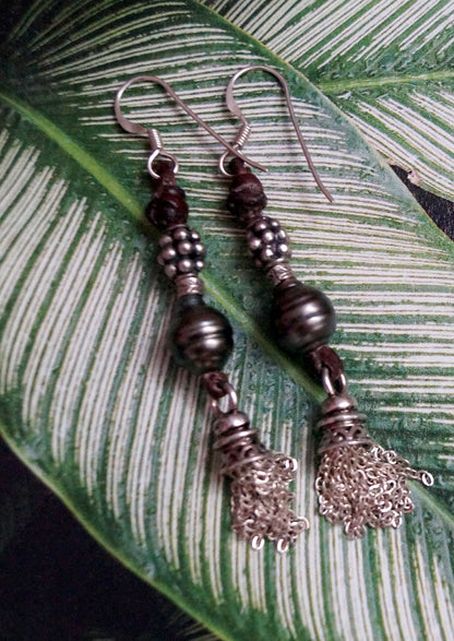 Boucles d'oreilles papilles avec perles de Tahiti - Yael