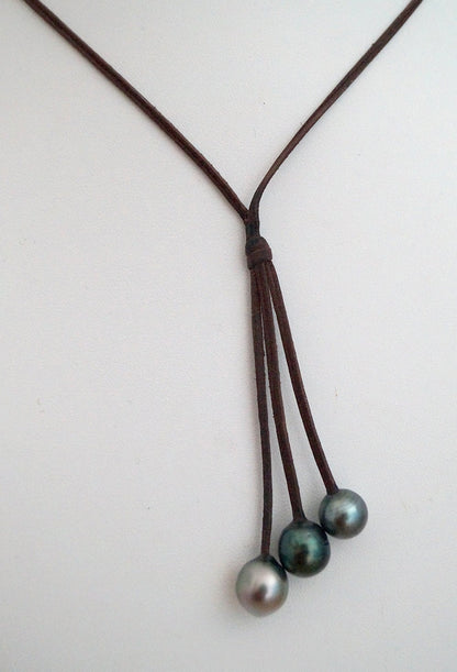 Tahitian pearl pendant necklace - Calypso