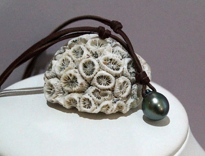 Collier intemporel avec perle de Tahiti - Hélios