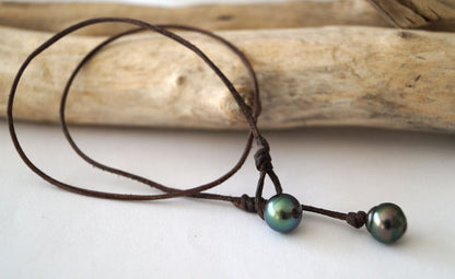 Tahitian Pearl Necklace - Lasso Clasp - Arlys
