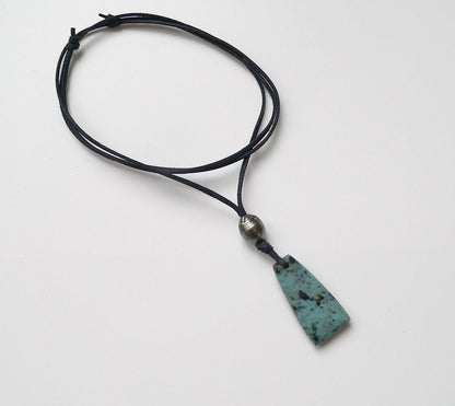 Tahitian Pearl Necklace - Lapis Lazuli Pendant - Turquoise - Marco