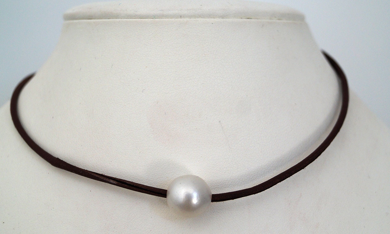 Collier ras de cou perle Australienne - Lia