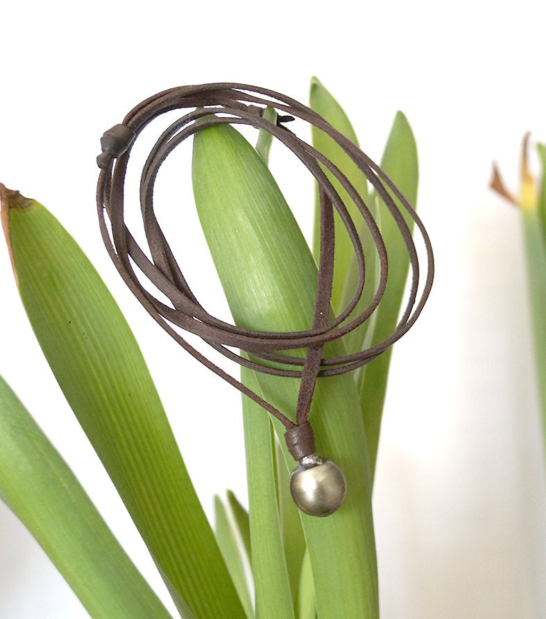 Collier ajustable avec sa perle de Tahiti - Awen