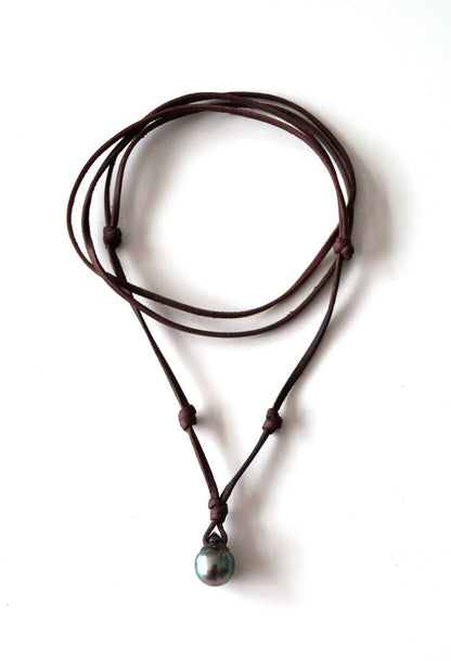 Collier intemporel avec perle de Tahiti - Hélios