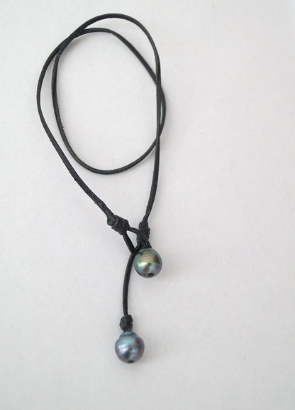 Tahitian Pearl Necklace - Lasso Clasp - Arlys