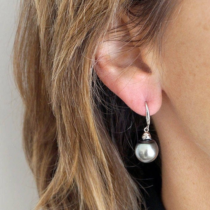 boucle d'oreille perle de culture