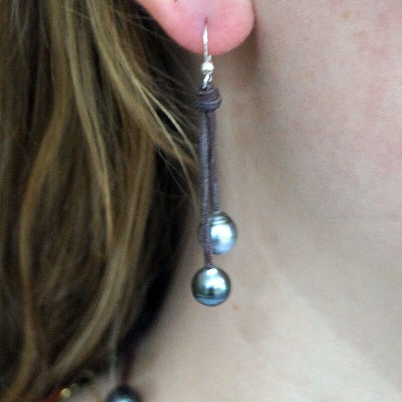 boucle oreille perle de tahiti