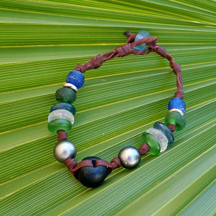 verre de mer et perle Tahiti 