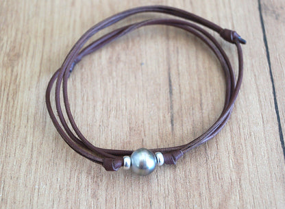 Tahitian Pearl Necklace - 925 Silver Pearls - Rohan