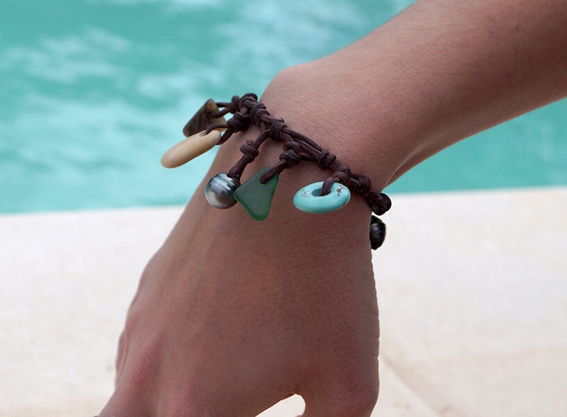Bracelet trésors de la mer et sa perle de Tahiti - Oxane