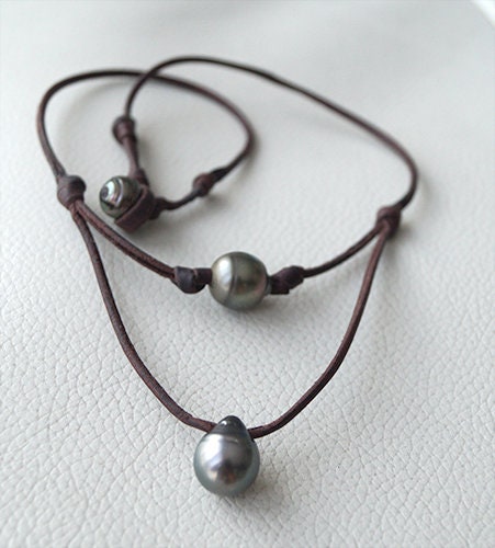 Tahitian Pearl Necklace - Tahitian Pearl Pendant - Manoa