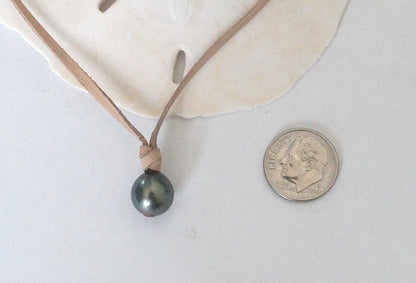 Collier ajustable avec sa perle de Tahiti - Awen