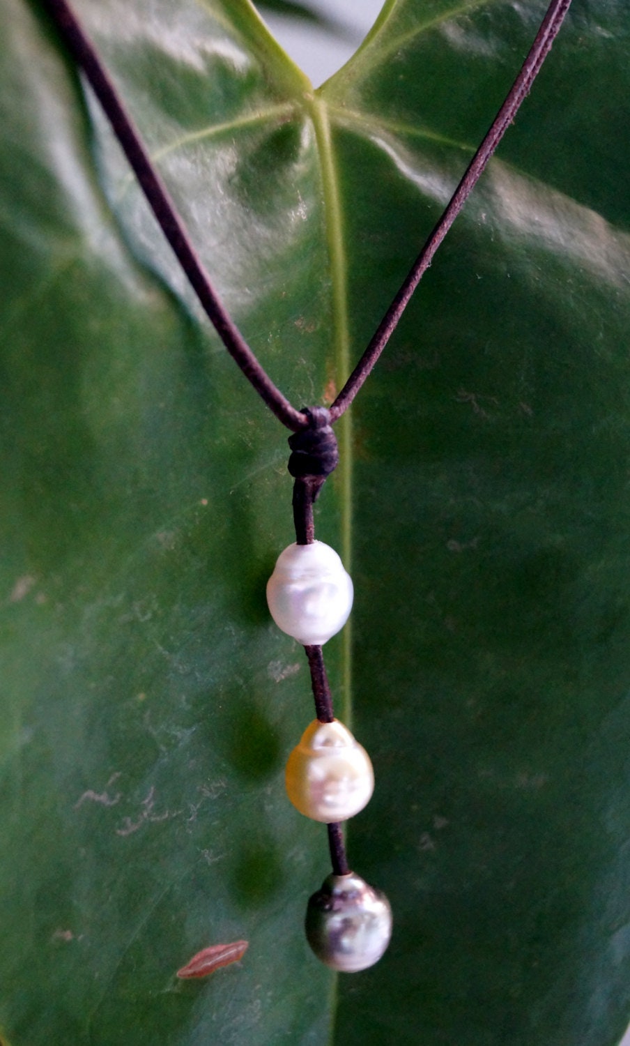 Collier dégradé de perles de Tahiti et Australiennes - Wanda