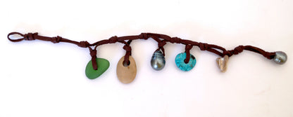 Bracelet trésors de la mer et sa perle de Tahiti - Oxane