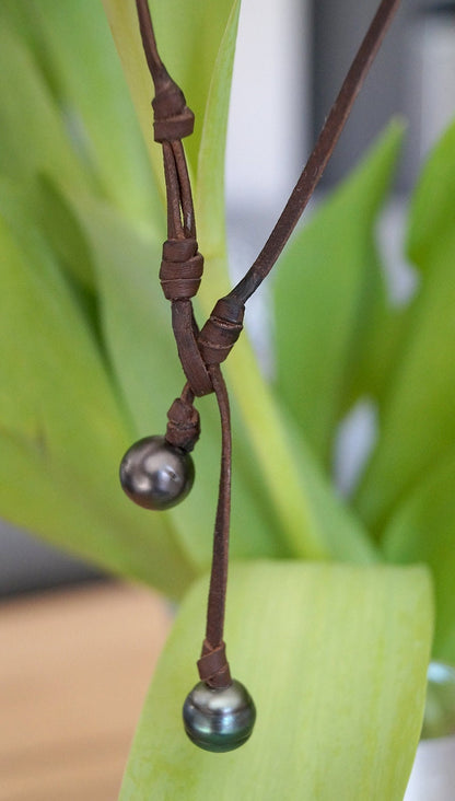 Tahitian Pearl Necklace - Lasso Clasp - Arlys