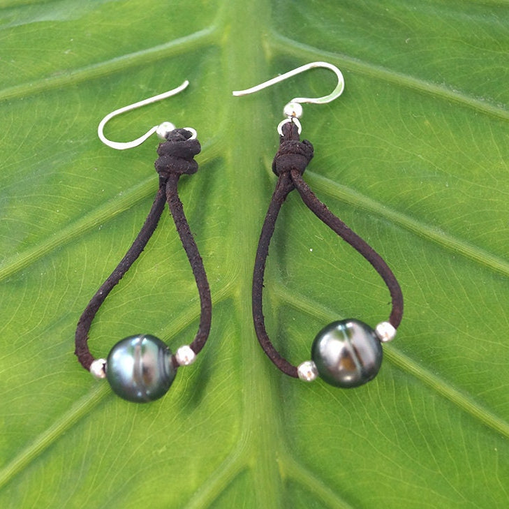 boucle oreille perle de Tahiti