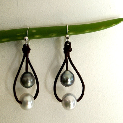 boucle oreille perle blanche