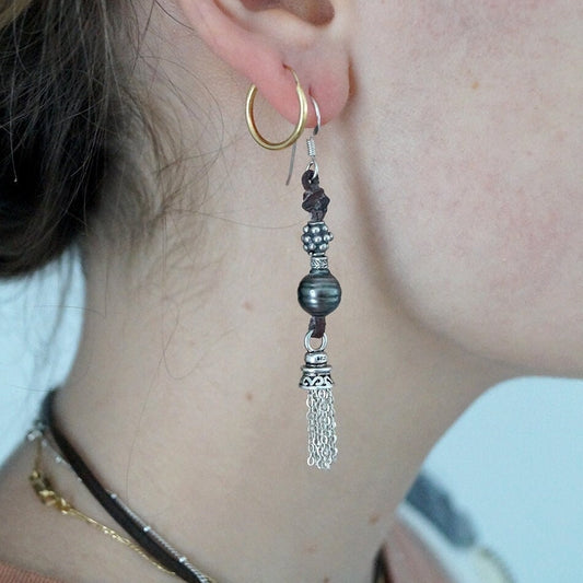 boucle oreille perle culture