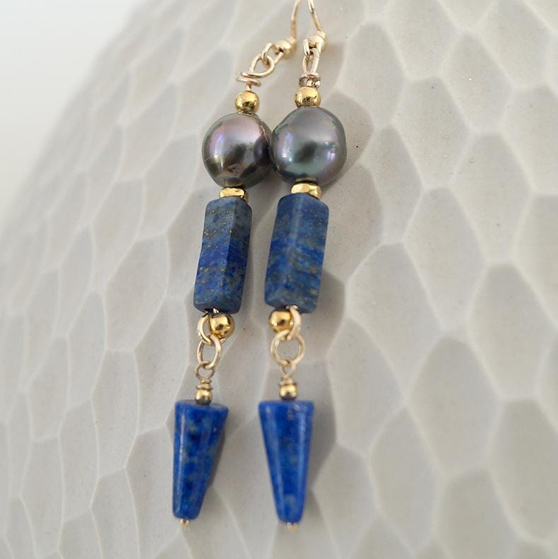boucle oreille lapis lazuli