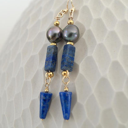 boucle oreille lapis lazuli