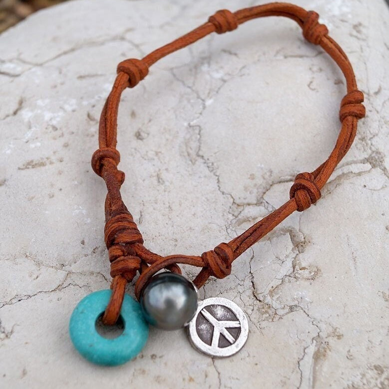 perle tahiti et argent