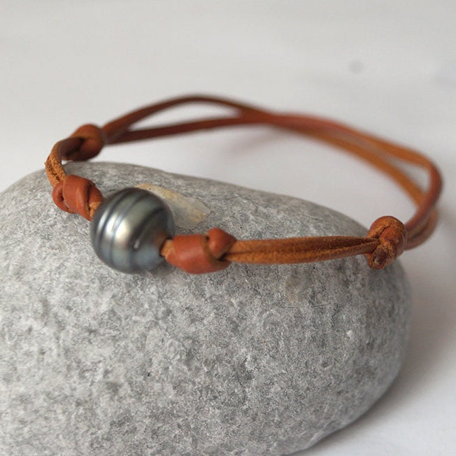 bracelet cuir coulissant