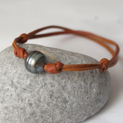 bracelet cuir coulissant