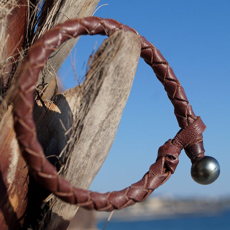bracelet homme perle de Tahiti véritable