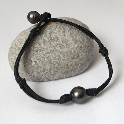 bracelet perle et cuir