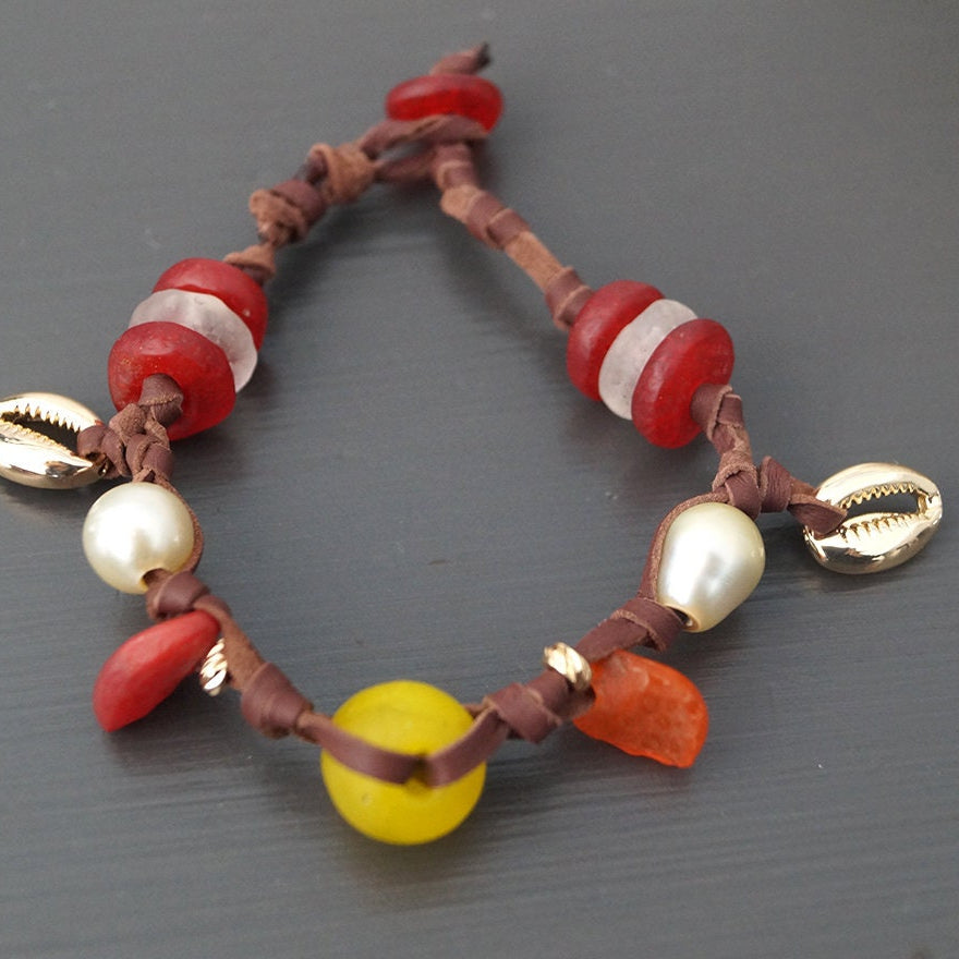 bracelet perle dorée