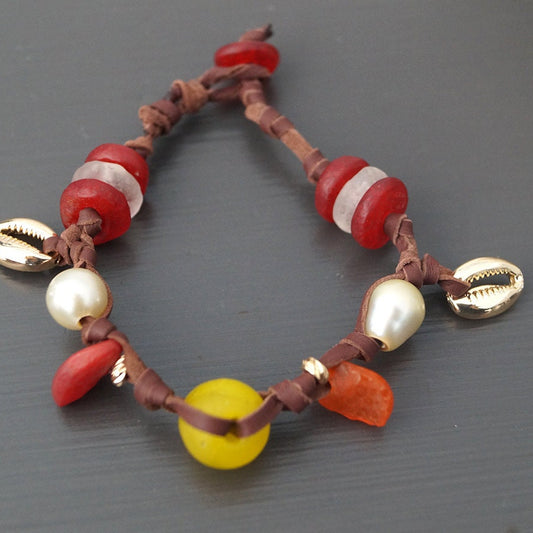 bracelet perle dorée