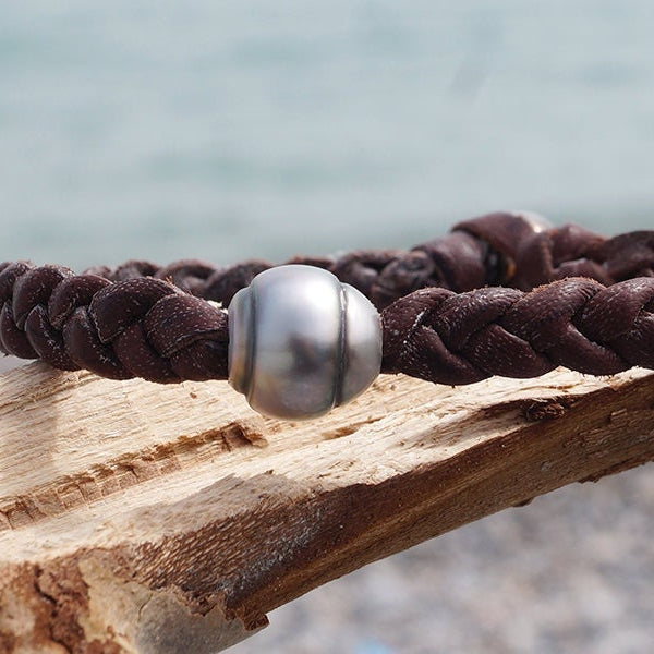 bracelet cuir tressé homme