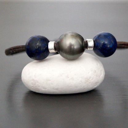 bracelet perle noire de culure