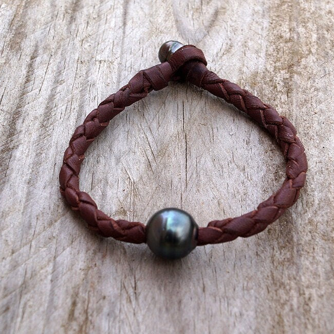 bracelet homme cuir rond 