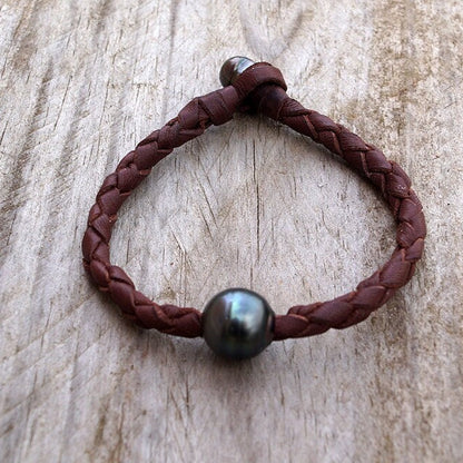 bracelet homme cuir rond 