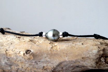 Tahitian Pearl Necklace - 925 Silver Pearls - Rohan