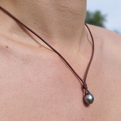collier perle de culture homme