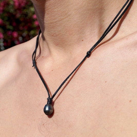 collier homme perle tahiti