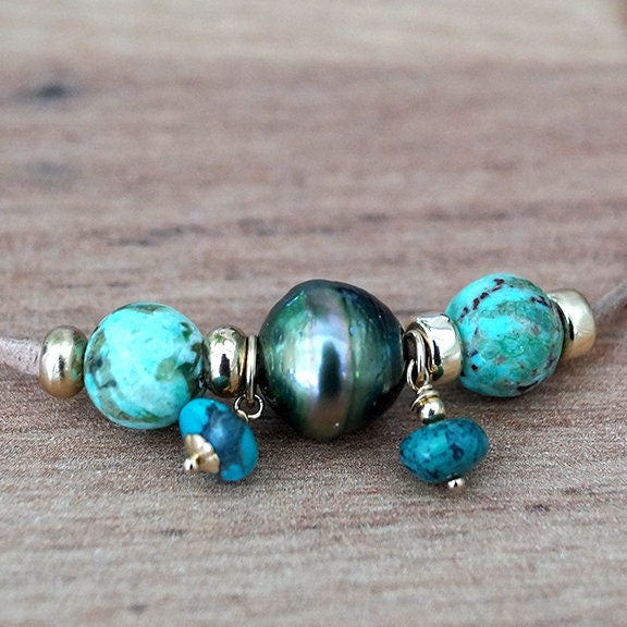 collier perle ras cou