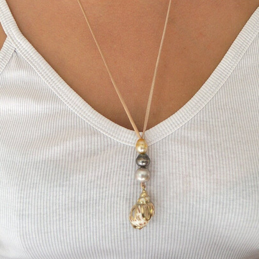 collier perle de culture ajustable