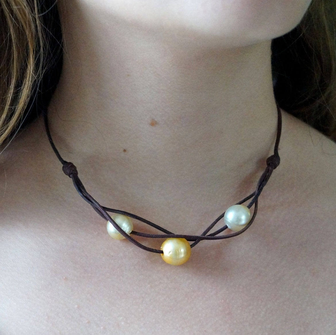 collier perle véritable